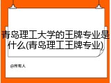 青岛理工大学的王牌专业是什么(青岛理工王牌专业)