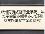 郑州商贸旅游职业学院一年奖学金最多能拿多少(郑州商贸旅游奖学金最高额)