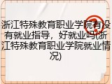 浙江特殊教育职业学院有没有就业指导，好就业吗(浙江特殊教育职业学院就业情况)