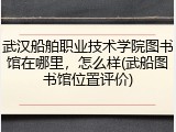 武汉船舶职业技术学院图书馆在哪里，怎么样(武船图书馆位置评价)