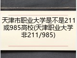 天津市职业大学是不是211或985高校(天津职业大学非211/985)