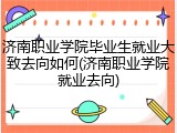 济南职业学院毕业生就业大致去向如何(济南职业学院就业去向)