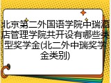 北京第二外国语学院中瑞酒店管理学院共开设有哪些类型奖学金(北二外中瑞奖学金类别)