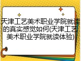 天津工艺美术职业学院就读的真实感觉如何(天津工艺美术职业学院就读体验)