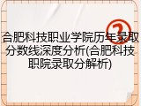 合肥科技职业学院历年录取分数线深度分析(合肥科技职院录取分解析)