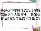 武汉体育学院体育科技学院每年招生人数多少，政策变动如何(武汉体院招生政策)