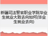 新疆司法警官职业学院毕业生就业大致去向如何(毕业生就业去向)