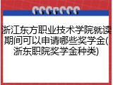 浙江东方职业技术学院就读期间可以申请哪些奖学金(浙东职院奖学金种类)