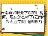 云南新兴职业学院的口碑如何，现在怎么样了(云南新兴职业学院口碑现状)