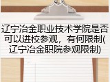 辽宁冶金职业技术学院是否可以进校参观，有何限制(辽宁冶金职院参观限制)