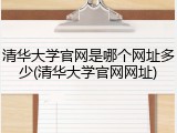 清华大学官网是哪个网址多少(清华大学官网网址)