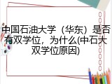 中国石油大学（华东）是否有双学位，为什么(中石大双学位原因)