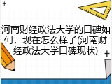 河南财经政法大学的口碑如何，现在怎么样了(河南财经政法大学口碑现状)
