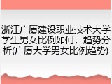 浙江广厦建设职业技术大学学生男女比例如何，趋势分析(广厦大学男女比例趋势)