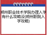 朔州职业技术学院办理入学有什么攻略没(朔州职院入学攻略)