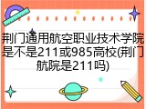 荆门通用航空职业技术学院是不是211或985高校(荆门航院是211吗)
