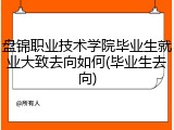 盘锦职业技术学院毕业生就业大致去向如何(毕业生去向)