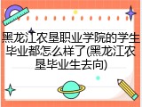 黑龙江农垦职业学院的学生毕业都怎么样了(黑龙江农垦毕业生去向)