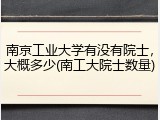 南京工业大学有没有院士，大概多少(南工大院士数量)