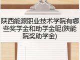 陕西能源职业技术学院有哪些奖学金和助学金呢(陕能院奖助学金)