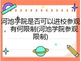 河池学院是否可以进校参观，有何限制(河池学院参观限制)