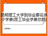 昆明理工大学到毕业要花多少学费(昆工毕业学费总额)