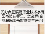 民办合肥滨湖职业技术学院图书馆在哪里，怎么样(合滨职院图书馆位置与评价)