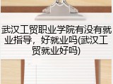 武汉工贸职业学院有没有就业指导，好就业吗(武汉工贸就业好吗)