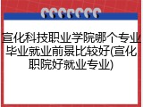 宣化科技职业学院哪个专业毕业就业前景比较好(宣化职院好就业专业)