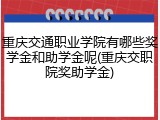 重庆交通职业学院有哪些奖学金和助学金呢(重庆交职院奖助学金)