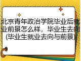 北京青年政治学院毕业后就业前景怎么样，毕业生去向(毕业生就业去向与前景)