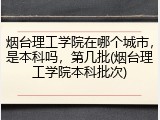 烟台理工学院在哪个城市，是本科吗，第几批(烟台理工学院本科批次)