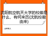 沈阳航空航天大学的校徽是什么，有何来历(沈航校徽由来)