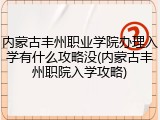 内蒙古丰州职业学院办理入学有什么攻略没(内蒙古丰州职院入学攻略)