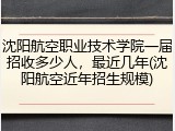 沈阳航空职业技术学院一届招收多少人，最近几年(沈阳航空近年招生规模)