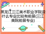 黑龙江三江美术职业学院读什么专业比较有前景(三江美院前景专业)
