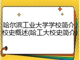 哈尔滨工业大学学校简介，校史概述(哈工大校史简介)