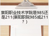襄阳职业技术学院是985还是211(襄阳职院985或211？)