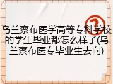 乌兰察布医学高等专科学校的学生毕业都怎么样了(乌兰察布医专毕业生去向)