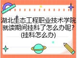 湖北生态工程职业技术学院就读期间挂科了怎么办呢？(挂科怎么办)