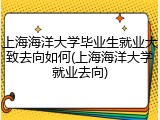 上海海洋大学毕业生就业大致去向如何(上海海洋大学就业去向)