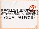 秦皇岛工业职业技术学院最好的专业是哪个，详细阐述(秦皇岛工院王牌专业)