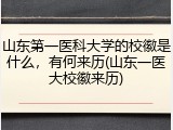 山东第一医科大学的校徽是什么，有何来历(山东一医大校徽来历)
