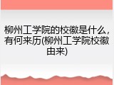 柳州工学院的校徽是什么，有何来历(柳州工学院校徽由来)