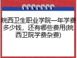 皖西卫生职业学院一年学费多少钱，还有哪些费用(皖西卫院学费杂费)