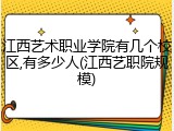 江西艺术职业学院有几个校区,有多少人(江西艺职院规模)