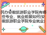 民办安徽旅游职业学院有哪些专业，就业前景如何(安徽旅游职业学院专业就业)