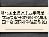 湖北国土资源职业学院是一本吗录取分数线多少(湖北国土资源职业学院录取线)