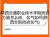 陕西交通职业技术学院师资力量怎么样，名气如何(陕西交院师资名气)
