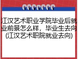 江汉艺术职业学院毕业后就业前景怎么样，毕业生去向(江汉艺术职院就业去向)